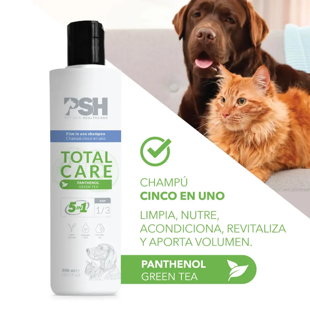 TOTAL CARE SHAMPOO 5 en 300ml